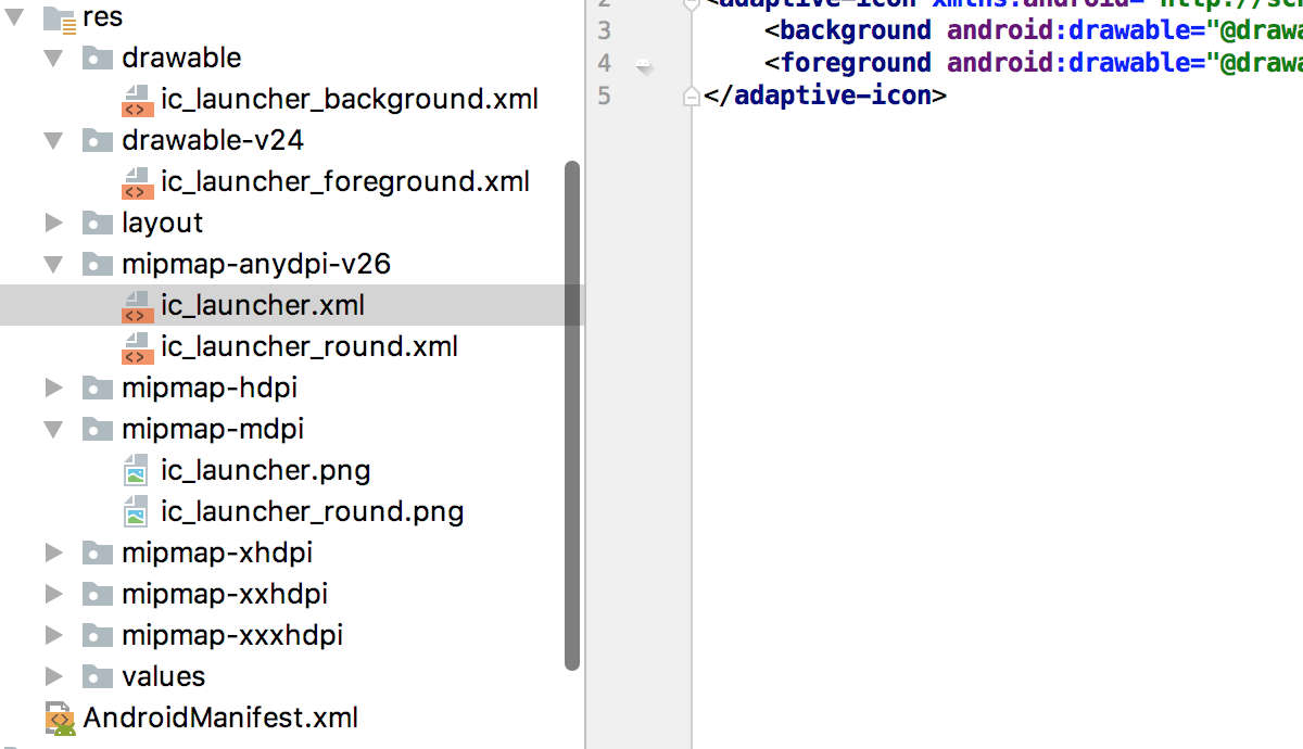 android project resource folder